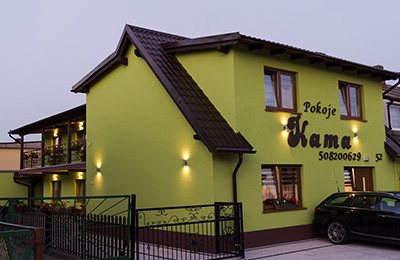 Pokoje gościnne KAMA z zewnątrz